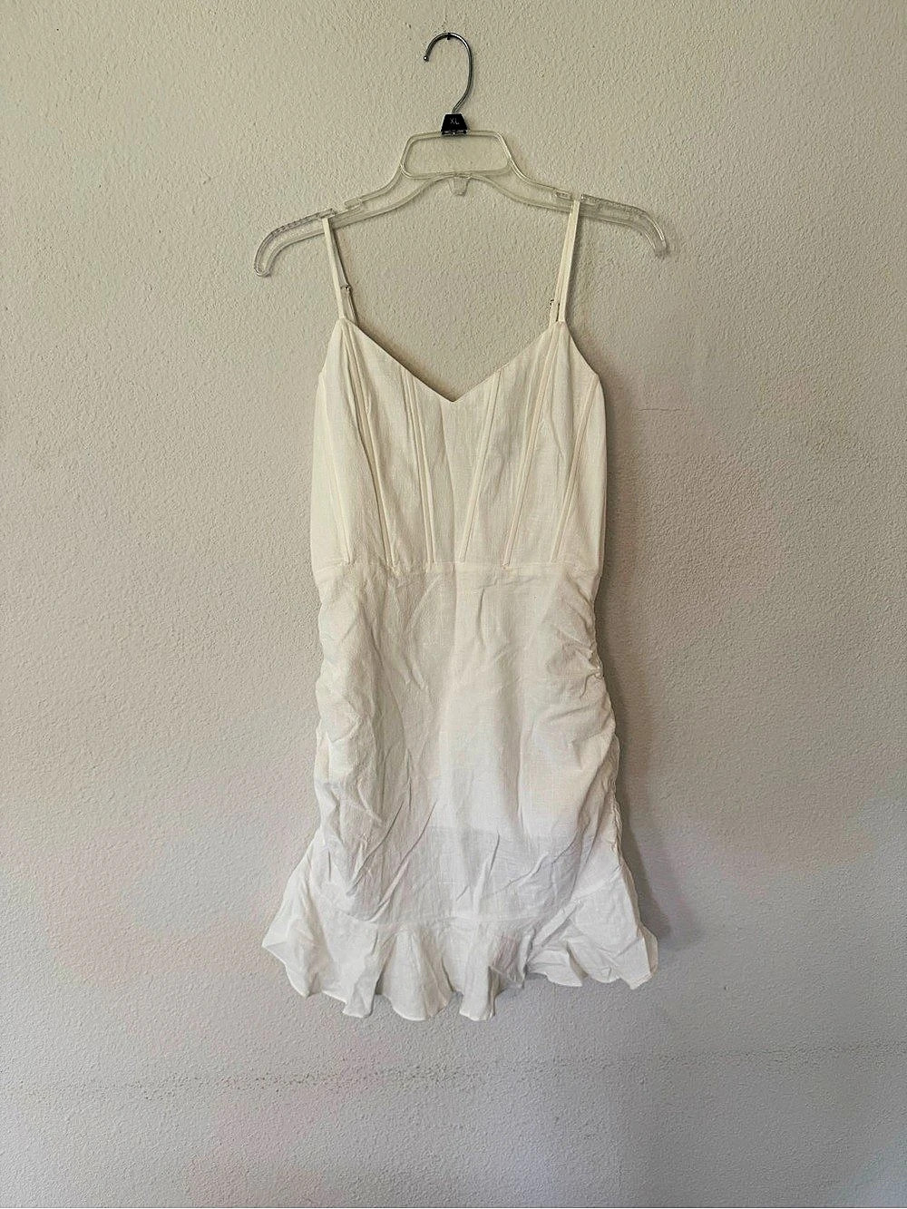 Fashion Nova White Mini Dress Size Medium